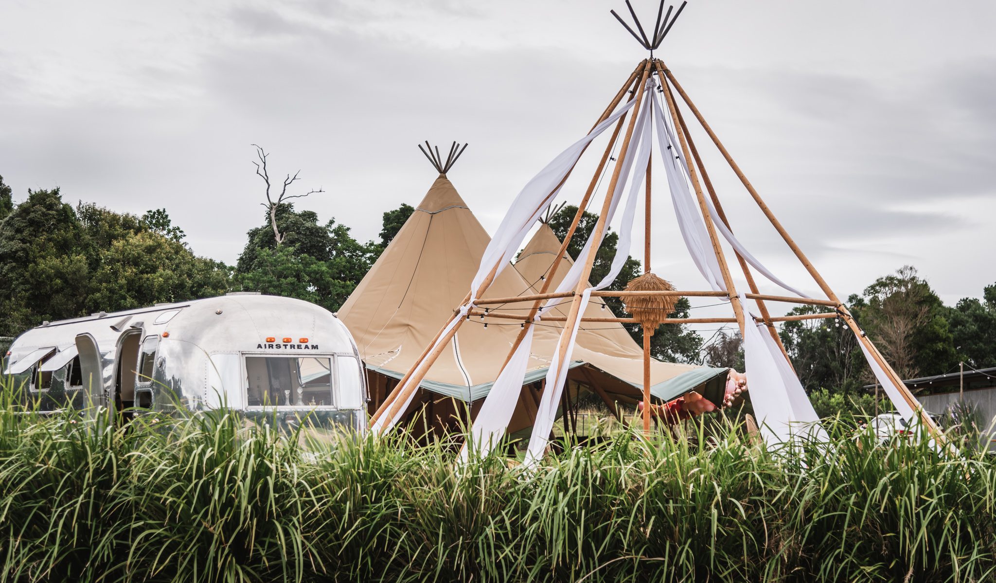 tipi wedding bramblewood farm tweed